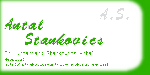 antal stankovics business card